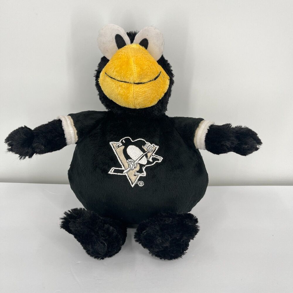 Iceburgh Pittsburgh Penguins Mascot Hockey Puck Pillow Pal Plush Stuffed Animal